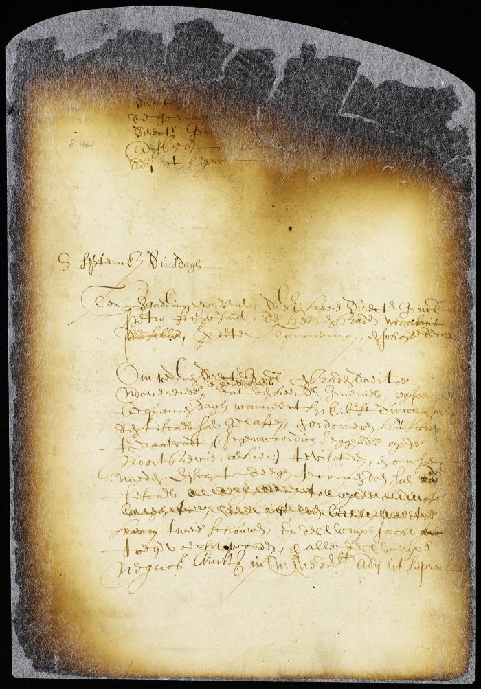 Order refusing Geertje, widow of Ryer Stoffelsen, permission to build a house against the wall outside the city gate