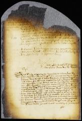 Minute of a claim presented by comptroller De Deckere against captain Beaulieu