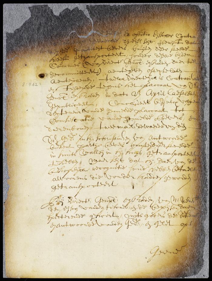 Order in the case of Hans Vos, charged with having sold brandy to Indians