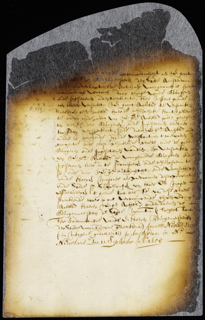 Petition of burgomasters and schepens of New Amsterdam in support of the merchants' request to trade with foreign countries