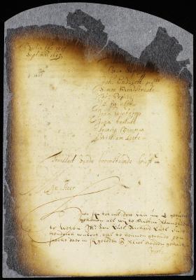 Translation of a letter from gov. Endecott into Dutch