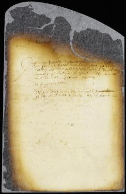 Order on a petition of Matheus de Vos for an attachment against all the property belonging to Laurens Duyts on Hog island