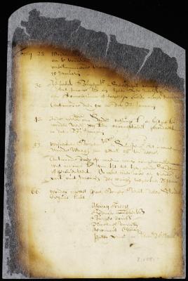 Register of transactions between the director and council and the burgomasters and schepens of New Amsterdam in 1658