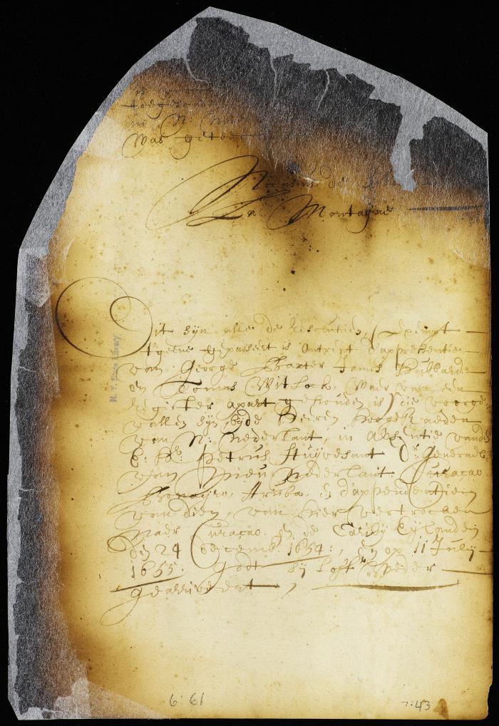 Proceedings in case of Allard Antony against Pieter Rudophus [Copy of Volume 6:61a]
