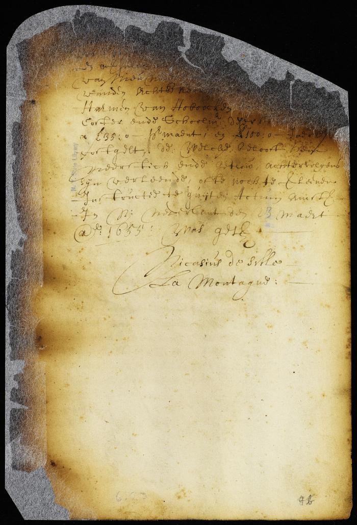 Resignation of William Verstius and appointment of Harmen van Hoboocken as schoolmaster and clerk of the church of New Amsterdam [Copy of Volume 6:23b]