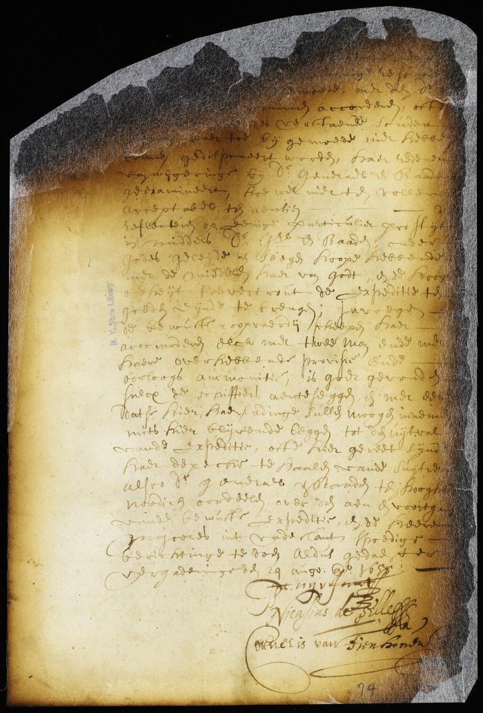 Order to the captains of vessels in the harbor of New Amsterdam to furnish men, provisions and ammunition for the expedition to the South river and not sail until the expedition returns [Copy of Volume 6:80c]