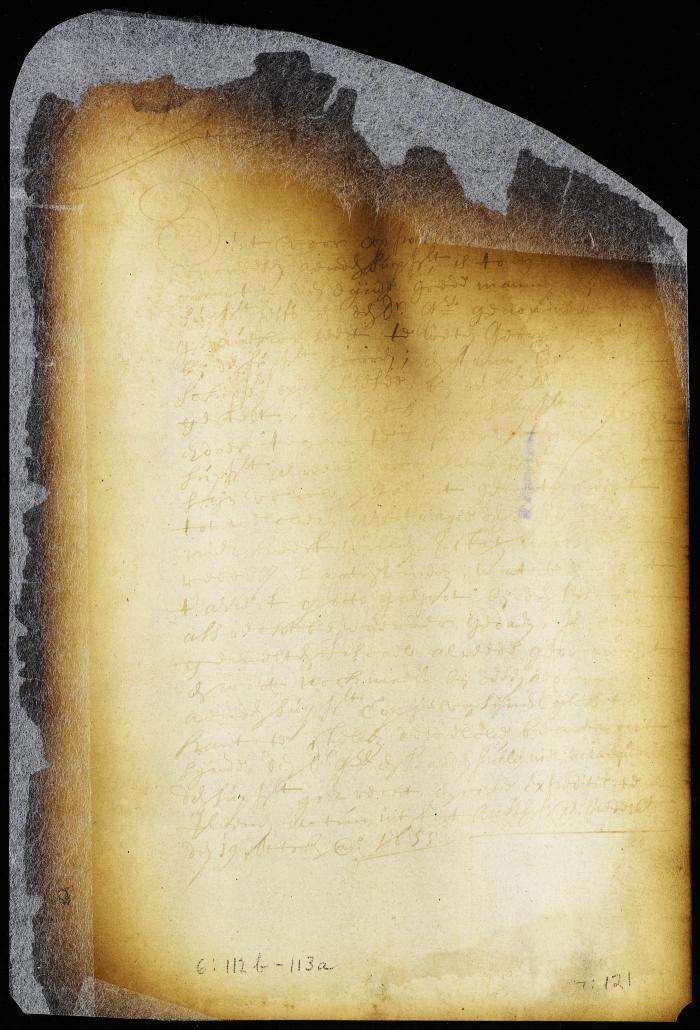Answer to the protest against the detention of the ship Hope [Copy of Volume 6:112b]