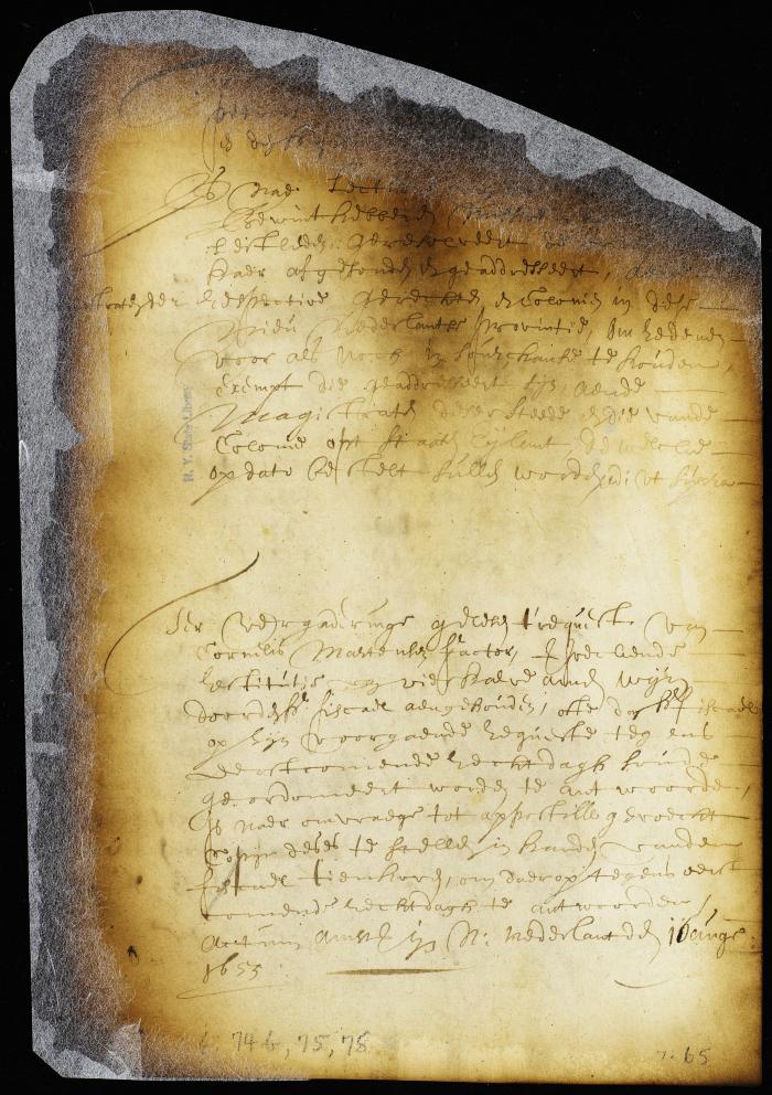 Order on the petition of Cornelis Martensen for restitution of wine [Copy of Volume 6:75a]
