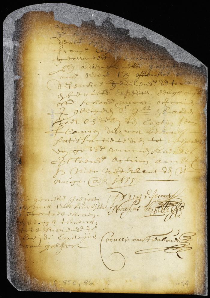 Charter of the French ship L'esperance for the expedition against the Swedes [Copy of Volume 6:85c]