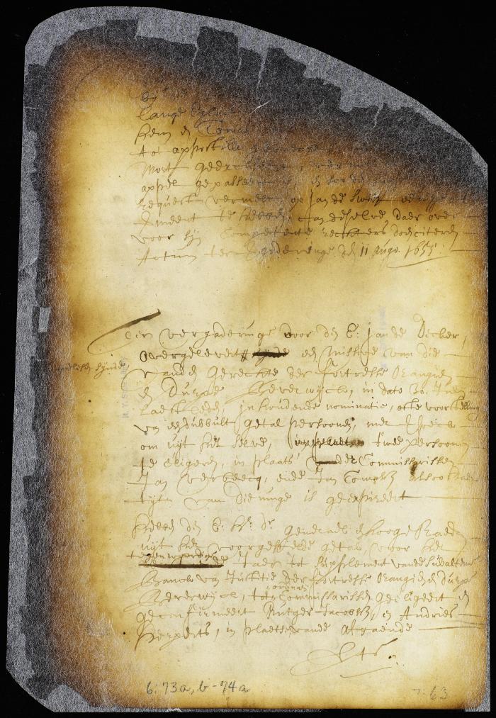 Appointment of magistrates for Fort Orange and Beverwyck for the ensuing year [Copy of Volume 6:73b]