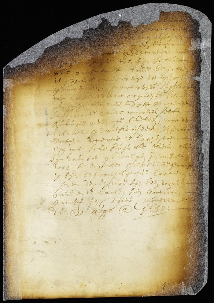 Order on the petition of Jannetje Melyn permitting the removal of her husband from the prison to a more comfortable place [Copy of Volume 6:86]