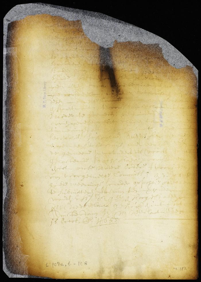 Order approving a plot of the village of Midwout (Flatbush), but reserving 5 or 6 lots for public buildings [Copy of Volume 6:107a]