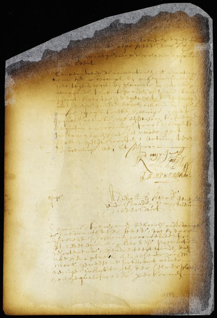 Order on a petition of the clergy against conventicles and unqualified preachers and for a proper person to give lectures in Middelburgh (Newtown) L. I. [Copy of Volume 6:216]