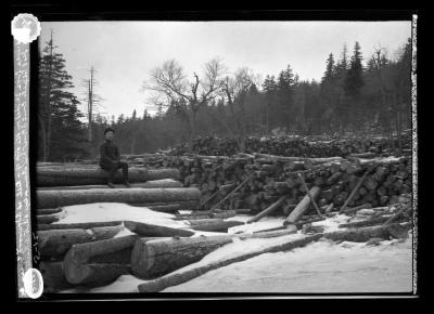 Jas S. Whipple, Com'r of Forest, Fish and Game on logs