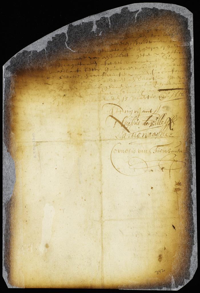 Grant to Thomas Wheeler and other settlers to reside at Vreedland [Copy of Volume 6:336a]