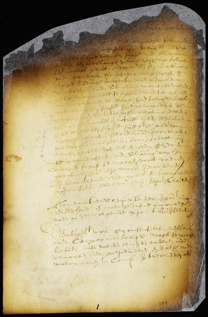 Petition of the skipper of the ship Flower of Gelder [Copy of Volume 6:334]