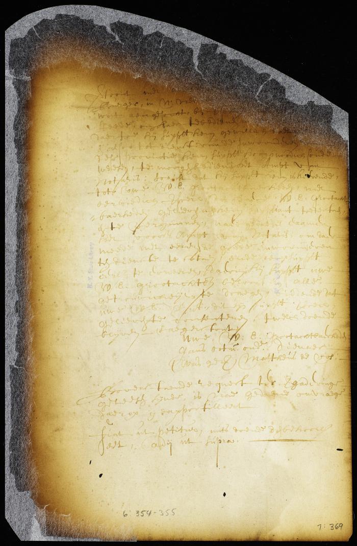 Petition of Mattheus de Vos to be appointed a notary [Copy of Volume 6:354a]