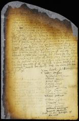 Original petition of Robert Jackson, Nicholas Tanner, Nathaniel Denton, Ritchar Ederit, Roger Linas, Daniell Denton, John Eazar, Abraham Smith, Thomas Icoland, Thomas Carle, Edward Sprug, John Roges, Andrew Messenger and Samuell Matheuse, of Heemstead, for a grant of a certain tract of land purchased by them from the Indians. [A copy can be seen in volume 6, page 336b].