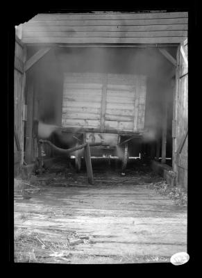 Interior of a barn