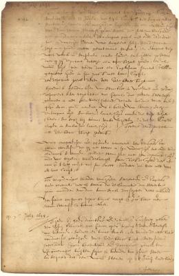 Dutch colonial council minutes, 6-8 July 1644