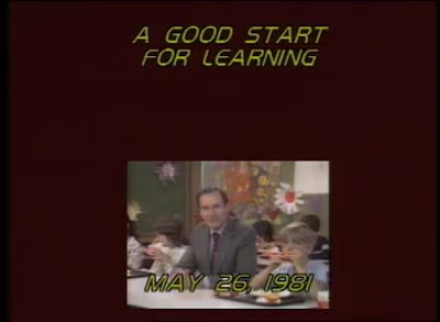 A Good Start For Learning, 1981