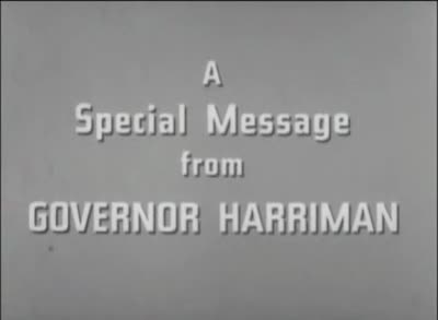 Governor W. Averell Harriman's 4th of July Highway Safety Announcement, ca. 1950s