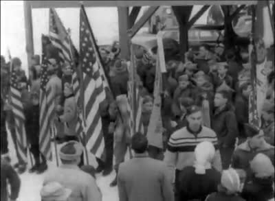 New York Governor W. Averell Harriman at the Opening of the Whiteface Ski Center, 1958