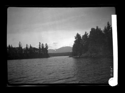 View of mountain from Saranac Lake