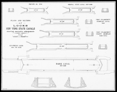 Plans and Sections of Locks of New York State Canals