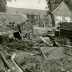 Destroyed farm machinery in Villeselve (Oise), France