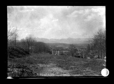 Panoramic view of the village of Lake Placid