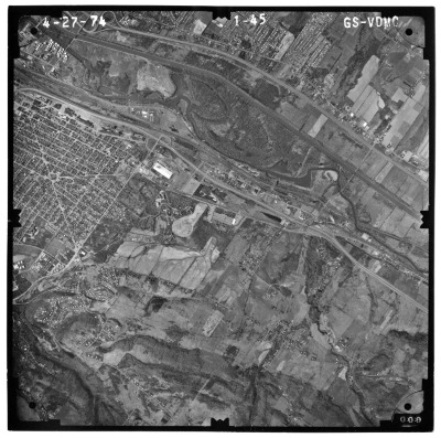 Aerial photograph of Utica East USGS quadrangle