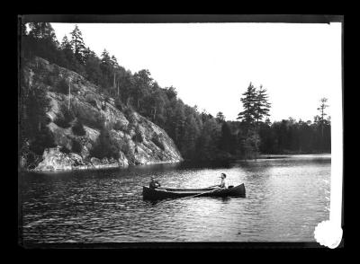 Boating on Mountain Pond, Franklin Co., N.Y.