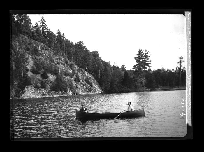 Boating on Mountain Pond, Franklin Co., N.Y.