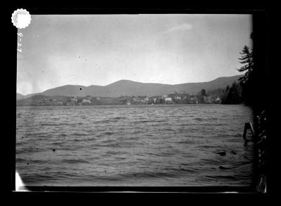 Village of Lake Placid, viewed from opposite shore of the lake