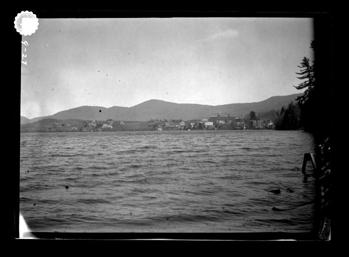 Village of Lake Placid, viewed from opposite shore of the lake