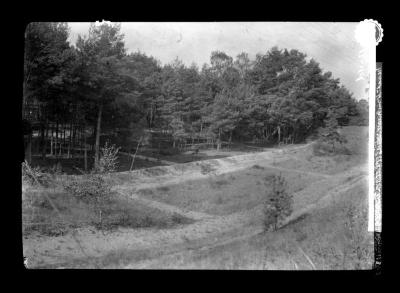 Double protection strips along railroad near Neustadt in Mechlinburg