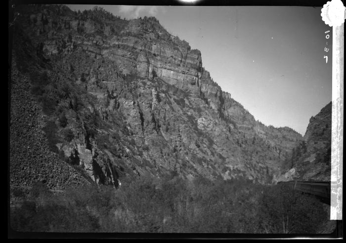 Rocky cliffs, canyon of the Grand River in Colorado