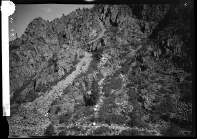 Cliff face, canyon of the Grand River in Colorado