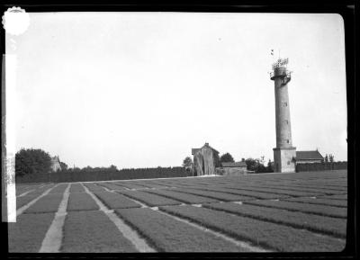 Tower for watering plants.  Nursery of I. Heins Sohne, Halstenbek, Germany