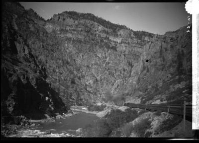 Inside the canyon of the Grand River in Colorado