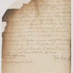 Deposition of Moses Gale regarding Native American hostilities