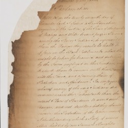 Proclamation for the capture of Samuel Slaughter for killing Native Americans