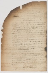 Deposition of James Howell regarding hostilities with the Native Americans