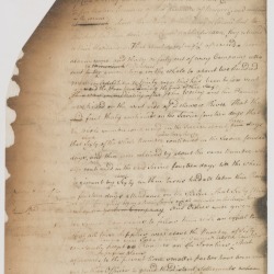 Deposition of James Howell regarding hostilities with the Native Americans