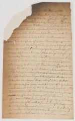 Deposition of  Charles Clinton regarding hostilities with the Native Americans