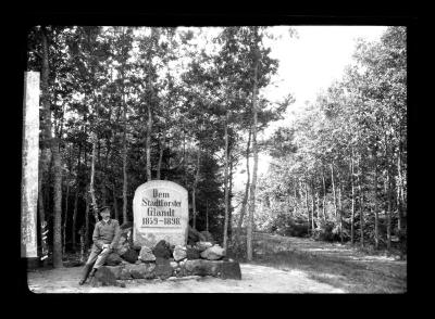 A forest monument stadt forest Grabow I. Mechlinburg erected by Forster Adolph Drepper