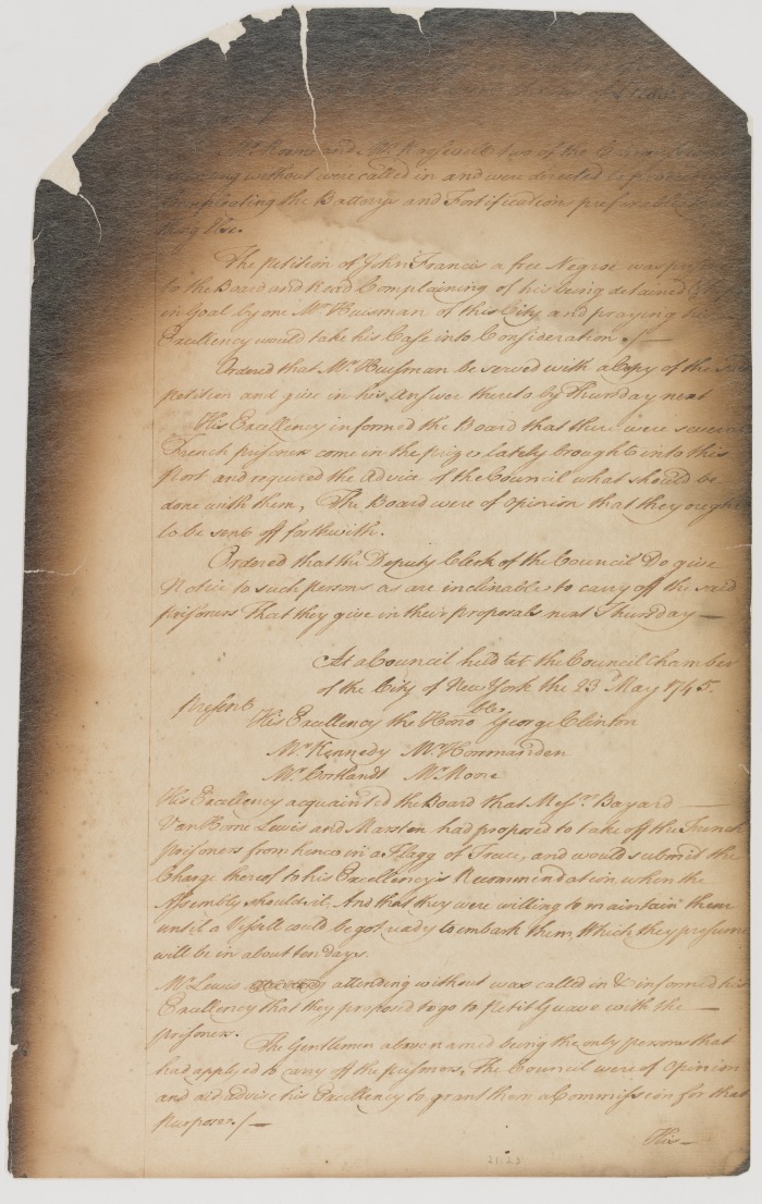 Council minutes, May 27, 1745