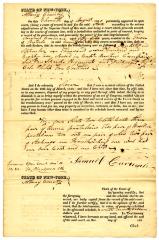 Affidavit of Revolutionary War service and property by Samuel Carman