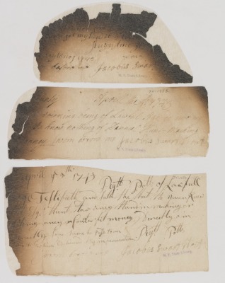 Depositions of Augustine Hunt, William Browning and Peter Potts relating to counterfeit money
  
